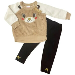 2T Nannette Kids Reindeer Sweater Outfit - Christmas, Winter